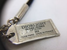 Photo6: Auth Dior Silver tone mirror Ball motif Fabric Necklace Pendant 1A260160n" (6)