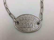 Photo2: Auth Dior Silver tone "JADORE DIOR" motif Bracelets 1A260410n" (2)