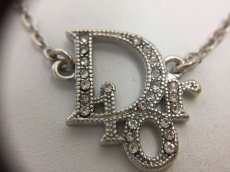 Photo3: Auth Dior Silver tone DR Logo "Dior" motif Bracelets 1A260240n" (3)