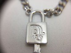 Photo4: Auth Dior Silver tone DR Logo Lock & Key motif Bracelets 1A260180n" (4)