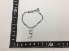 Photo2: Auth Dior Silver tone DR Logo Lock & Key motif Bracelets 1A260180n" (2)