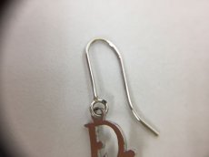 Photo6: Auth Dior Silver tone DR logo Ribbon motif Piercing Earrings 1A260070n" (6)