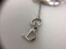 Photo4: Auth Dior Silver tone DR couture Necklace Pendant 1A260060n" (4)