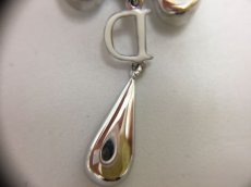 Photo10: Auth Dior Silver tone Ribbon D Tears motif Piercing Earrings 1A260230n" (10)