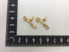 Photo3: Auth Dior Gold tone D & Clip Pin motif  Piercing Earrings 1A260040n" (3)