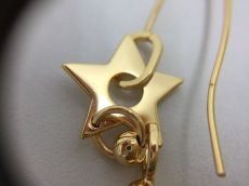 Photo8: Auth Dior Gold tone Shooting Star & Key motif L Piercing Earrings 1A260300n" (8)