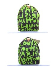 Photo8: Auth Louis Vuitton Monogram Keepall 50 Graffiti Travel Hand Bag Green 1A260470n" (8)