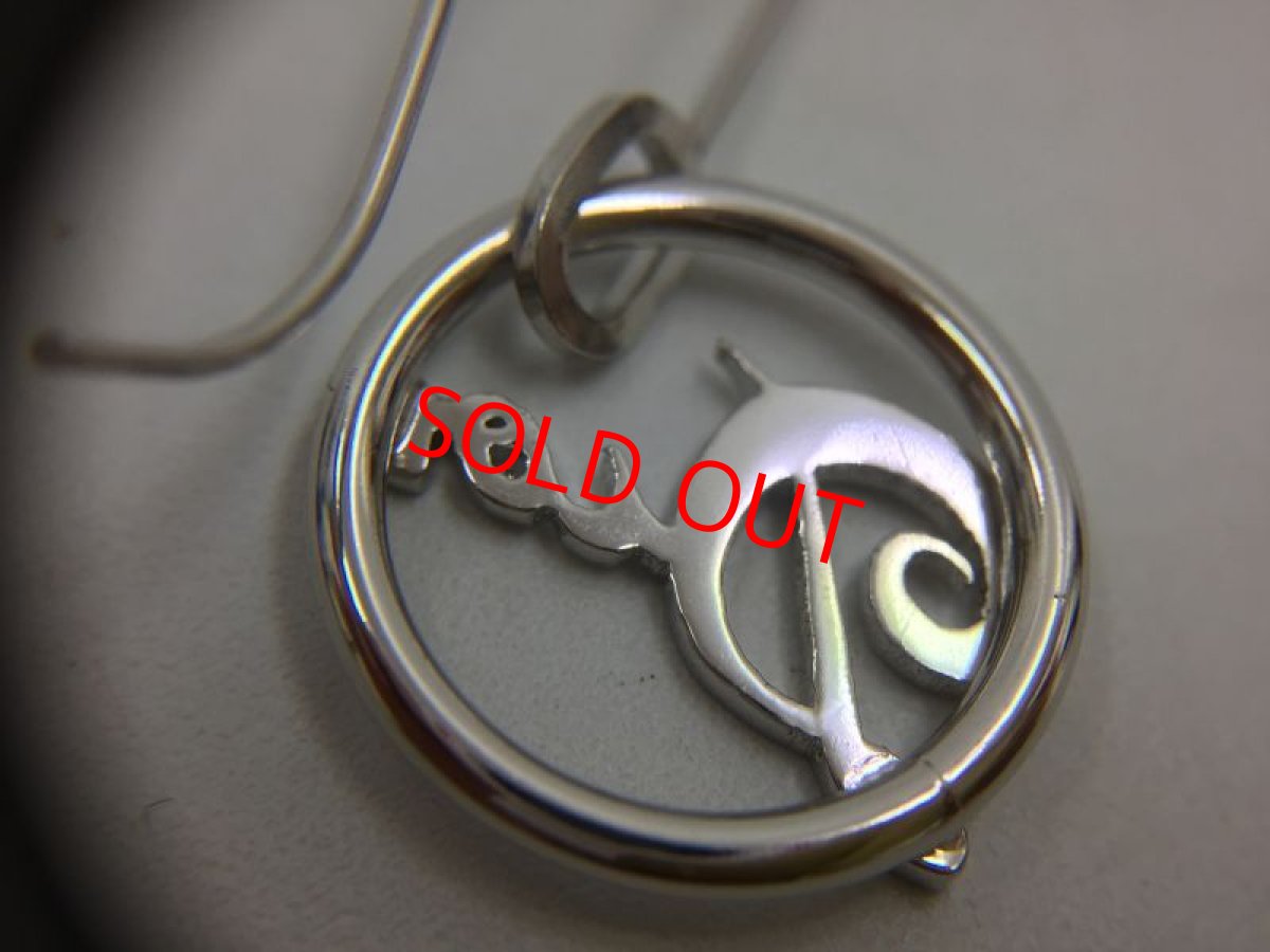 Photo7: Auth Dior Silver tone DR logo "DIOR" motif Piercing Earrings 1A260090n" (7)