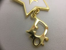 Photo4: Auth Dior Gold tone Star Dior motif Necklace 1A260290n" (4)