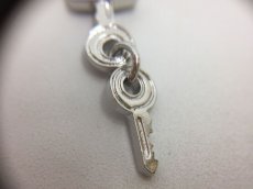 Photo8: Auth Dior Silver tone DR Logo Lock & Key motif Bracelets 1A260180n" (8)
