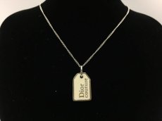 Photo1: Auth Dior Silver tone DR couture Necklace Pendant 1A260060n" (1)