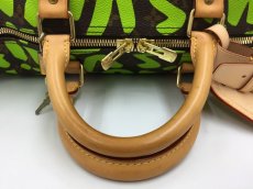 Photo4: Auth Louis Vuitton Monogram Keepall 50 Graffiti Travel Hand Bag Green 1A260470n" (4)