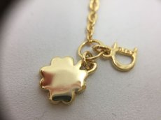 Photo7: Auth Dior Gold tone Heart Dior motif Necklace 1A260340n" (7)