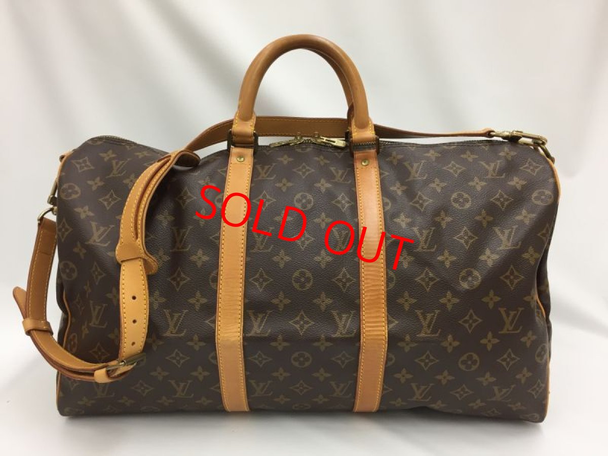 Photo1: Auth LOUIS VUITTON Monogram Keepall Bandouliere 50 Travel Bag 1A260580n" (1)