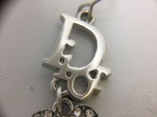 Photo8: Auth Dior Silver tone DR logo Flower motif Piercing Earrings 1A260150n" (8)