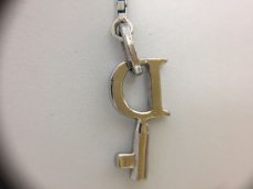 Photo6: Auth Dior Silver tone D Key & Lock motif Piercing Earrings 1A260080n" (6)