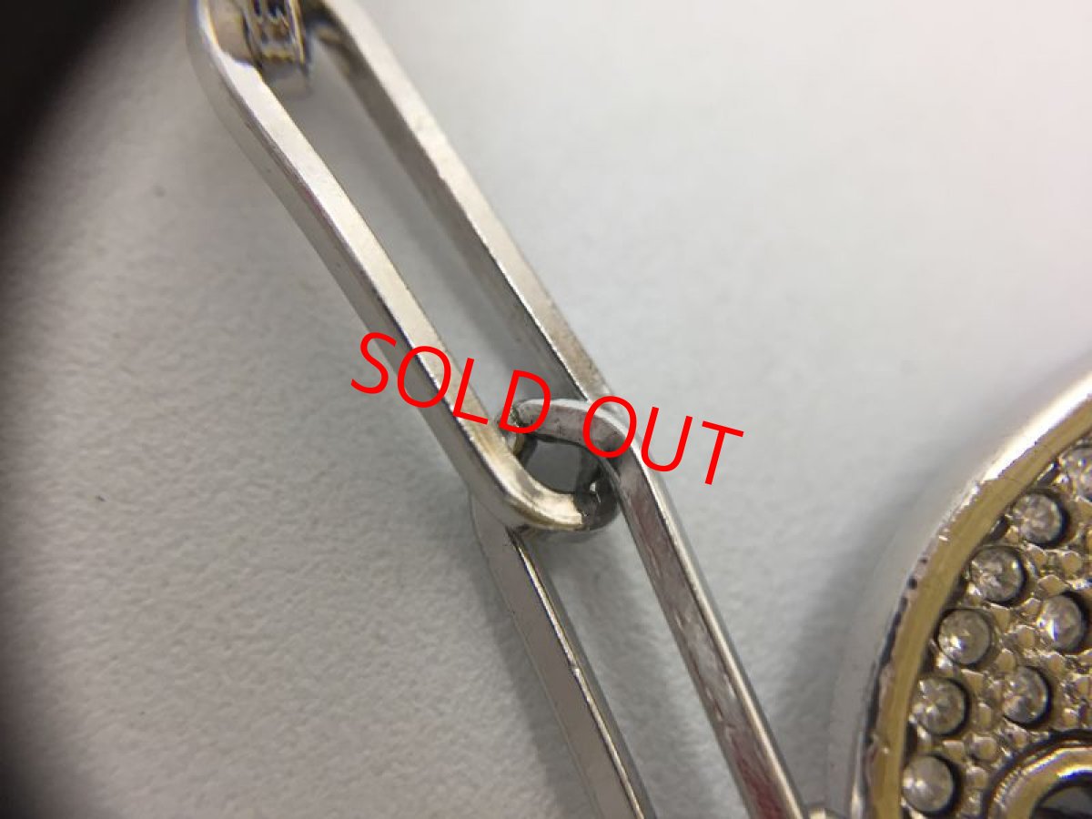 Photo8: Auth Dior Silver tone "JADORE DIOR" motif Bracelets 1A260410n" (8)