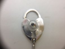 Photo7: Auth Dior Silver tone D Key & Lock motif Piercing Earrings 1A260080n" (7)