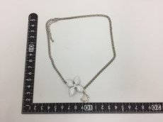 Photo2: Auth Dior Silver tone D & Plastic Ribbon Chain Necklace Pendant 1A260420n" (2)