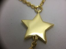 Photo8: Auth Dior Gold tone Star Dior motif Necklace 1A260290n" (8)