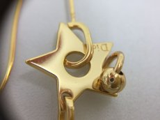 Photo3: Auth Dior Gold tone Shooting Star & Key motif L Piercing Earrings 1A260300n" (3)