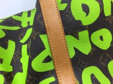 Photo7: Auth Louis Vuitton Monogram Keepall 50 Graffiti Travel Hand Bag Green 1A260470n" (7)
