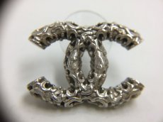 Photo5: Auth CHANEL Vintage CC logo Silver Tone Piercing Earrings 1B030050n" (5)