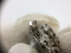 Photo10: Auth CHANEL Vintage CC logo Silver Tone Piercing Earrings 1B030050n" (10)