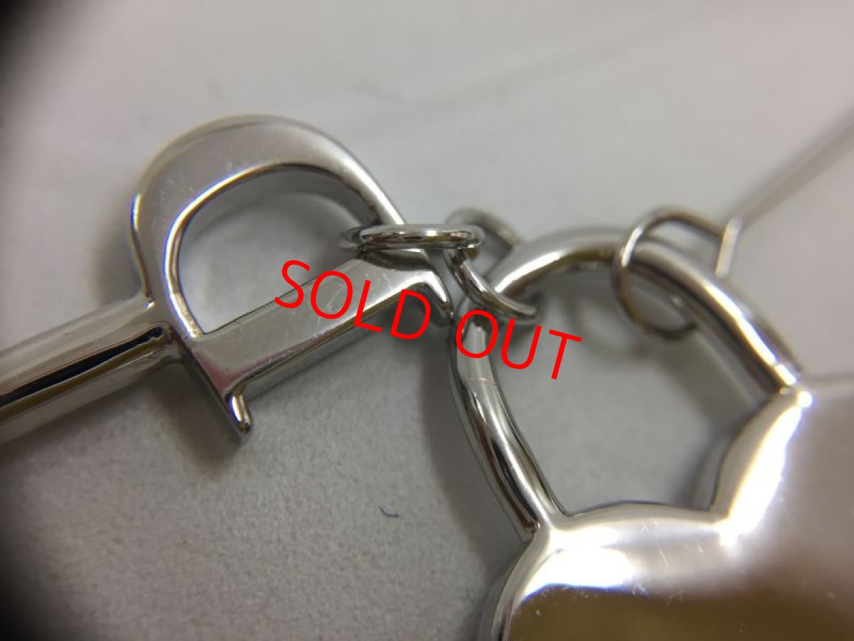 Photo7: Auth Dior Crystal Silver tone Heart & Key motif Piercing Earrings 1A260250n" (7)