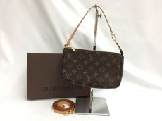 Photo1: Auth Louis Vuitton Monogram Pochette Accessoires Pouch bag with strap 1B030020n" (1)
