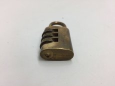 Photo5: Auth LOUIS VUITTON Vintage Gold Tone Cylinder Padlock Key 000 1B030170n" (5)