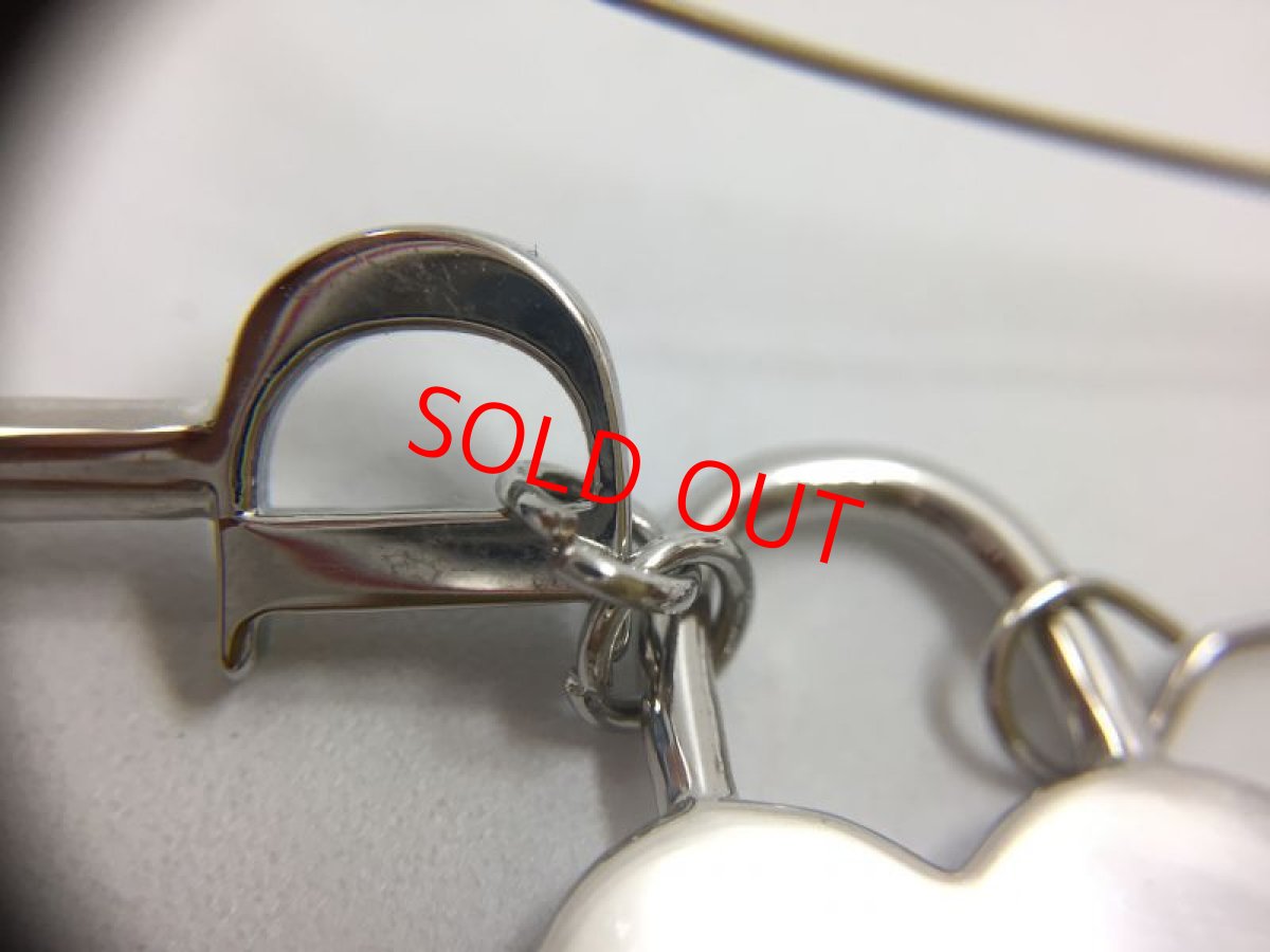 Photo5: Auth Dior Crystal Silver tone Heart & Key motif Piercing Earrings 1A260250n" (5)