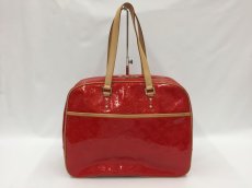 Photo1: Auth Louis Vuitton Monogram Vernis Red Sutton Shoulder Tote Bag 1B090020n" (1)