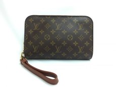 Photo1: Auth Louis Vuitton Vintage Monogram Brown Orsay Clutch Bag 1B090180n" (1)