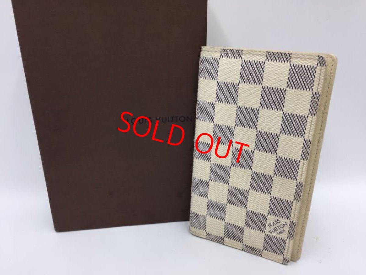 Photo1: Auth Louis Vuitton Damier Azur Agenda PM note book Cover 1B090070n" (1)