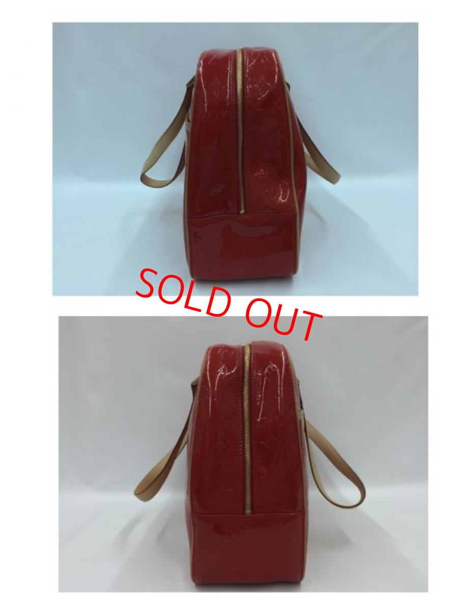 Photo8: Auth Louis Vuitton Monogram Vernis Red Sutton Shoulder Tote Bag 1B090020n" (8)