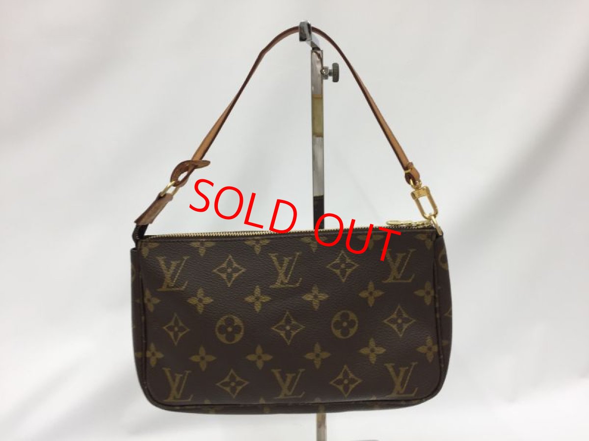 Photo1: Auth Louis Vuitton Monogram Pochette Accessoires Pouch bag 1B100040n" (1)