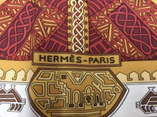 Photo6: Auth Hermes 100 % Silk Scarf "SUR UN TAPIS VOLANT" made in France 1B090110n" (6)