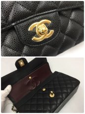 Photo11: Auth Chanel Caviar Skin Gold tone chain Shoulder bag MM 1B170200n" (11)