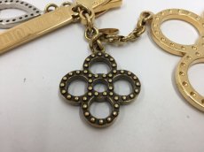 Photo4: Auth Louis Vuitton Monogram flower Gold Tone key holder & bag Charm 1B240250n" (4)