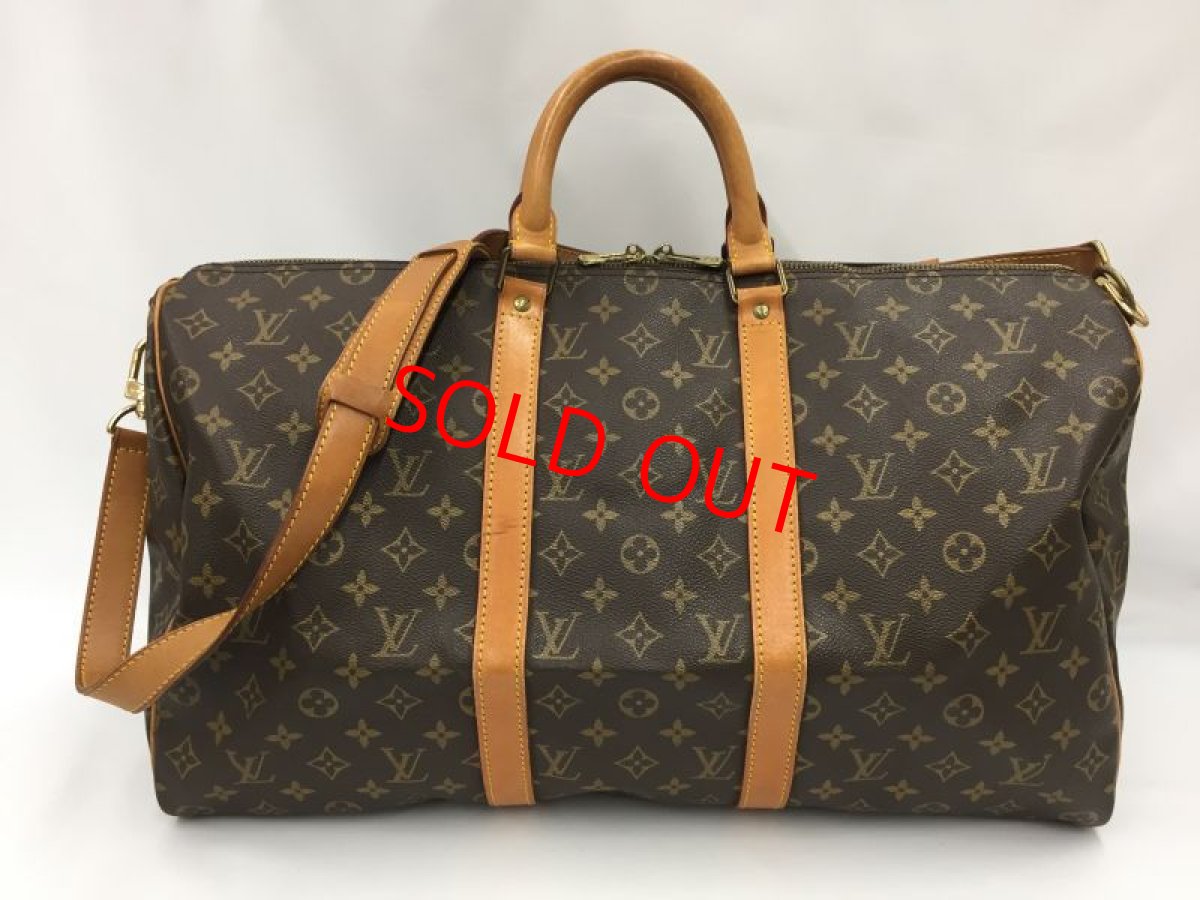 Photo1: Auth LOUIS VUITTON Monogram Keepall Bandouliere 50 Travel Bag 1B170110n" (1)