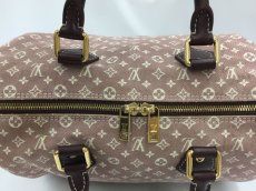 Photo5: Auth Louis Vuitton Monogram Mini Lin Purple Speedy 30 2 way Hand Bag 1C090020n" (5)