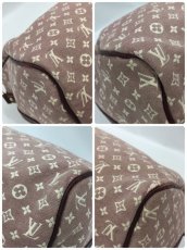 Photo10: Auth Louis Vuitton Monogram Mini Lin Purple Speedy 30 2 way Hand Bag 1C090020n" (10)