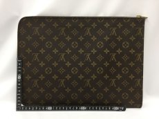 Photo2: Auth Louis Vuitton Monogram Porte Documents Briefcase Brown Clutch1C100060n" (2)