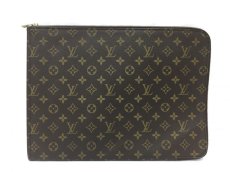 Photo1: Auth Louis Vuitton Monogram Porte Documents Briefcase Brown Clutch1C100060n" (1)