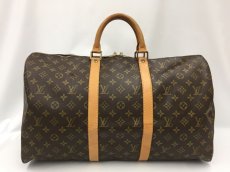 Photo1: Auth Louis Vuitton Monogram Keepall 50 Travel Hand Bag 1C100040n" (1)