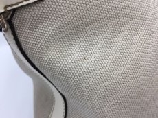 Photo5: Auth Cartier Cotton Canvas White Tote Hand bag A rank 1C230070n" (5)