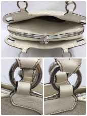 Photo8: Auth Cartier Cotton Canvas White Tote Hand bag A rank 1C230070n" (8)