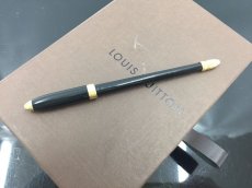 Photo1: Auth LOUIS VUITTON Black/Gold Color Ball Point Pen for Agenda 1C310110n" (1)