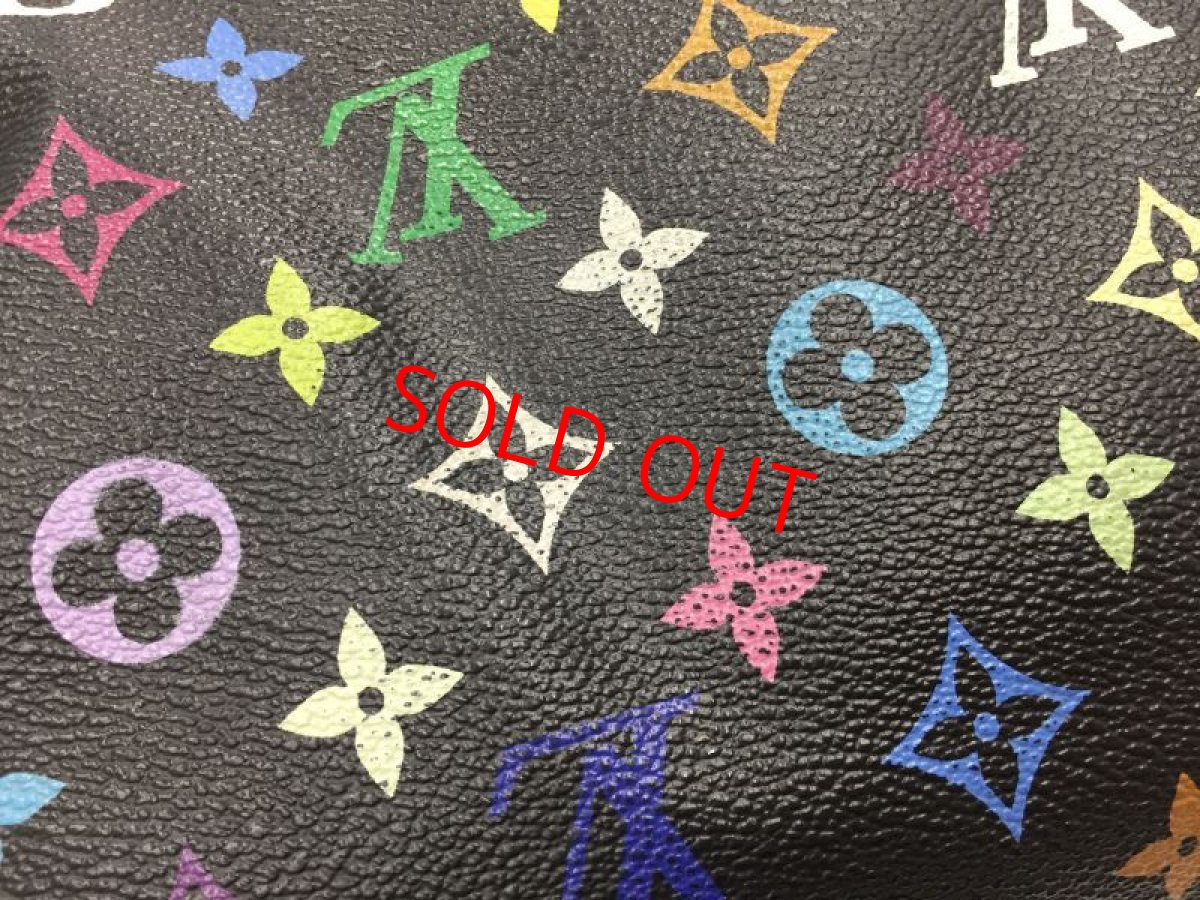 Photo5: Auth Louis Vuitton Monogram Multi color Black Speedy 30 Hand Bag 1C240060n" (5)